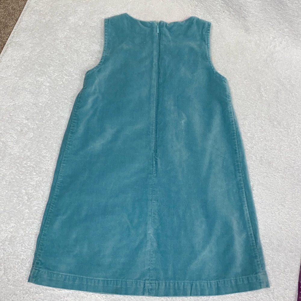 Mini Boden aqua velour embroidered sequin deer and bird jumper 5/6 - Picture 7 of 9